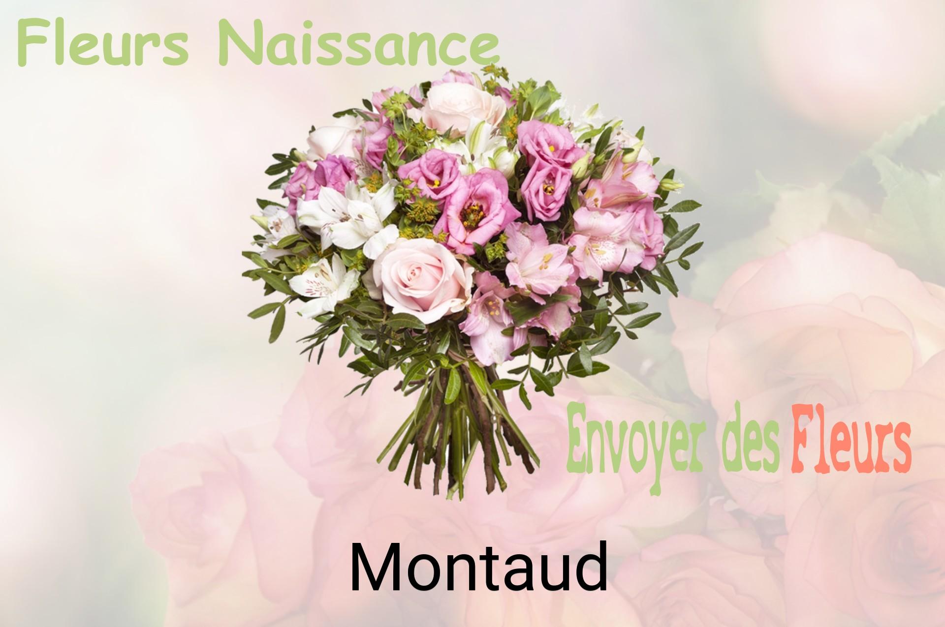 Bouquet de fleurs de naissance livré à Montaud